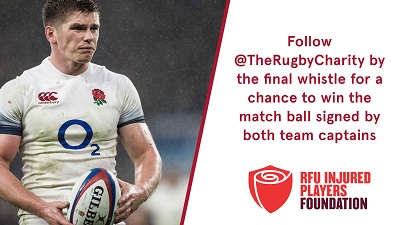 Win a match ball from England v Wales signed by both captains. Follow @TheRugbyCharity on Twitter to enter.